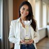Sparkling Silver and Gold Trophy Cup
