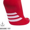 adidas Unisex Rivalry Soccer Socks (2 Pairs) Over-the-Calf RED WHITE2 Rivalry Soccer Unisex Socks adidas